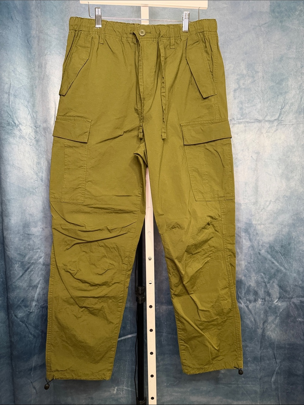 H&M Olive Green Men's Cargo Pants Size M Regular Fit